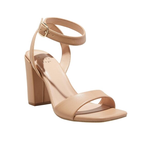 NWT A New Day Womens Block Heel Sal Heels 83821285 Tan Brown 9M - Picture 1 of 9